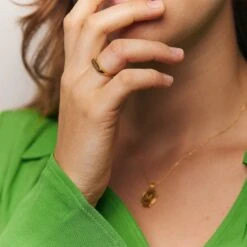 Engravable Flat-Top Ring -STILNEST Jewelry Sales 0033 Worn September6529