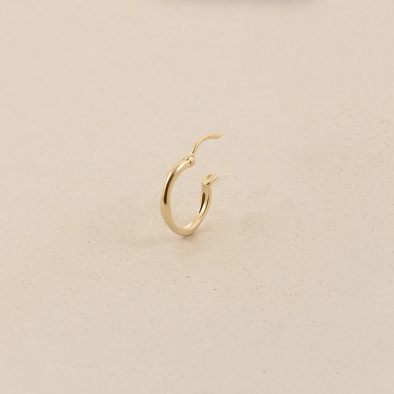 Mini Organic Huggies | 14k Gold 6 Mini Organic Huggies | 14k Gold - Image 6