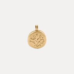 Floral Locket Pendant | 14k Gold