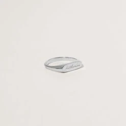 Engravable Flat-Top Ring -STILNEST Jewelry Sales 1500x1500 cropped 0006s 0002 First Name Ring 2 Silver