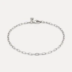 Catena II Bracelet -STILNEST Jewelry Sales 2048 CatenaChainIIBracelet Rhodium 1 V2