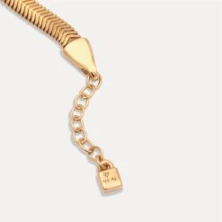 Herringbone Chain Bracelet -STILNEST Jewelry Sales 2048 HerringboneChainBracelet GoldplatingVermeil 5