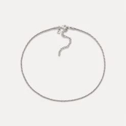 Spiral Chain Choker 19 Spiral Chain Choker -STILNEST Jewelry Sales 2048 SpiralChainChoker Rhodium 2