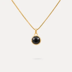 Onyx Instants Of Strength Pendant -STILNEST Jewelry Sales 24CT Instants of Strength Necklace 01 1