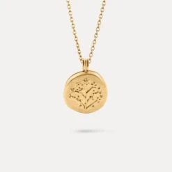 STILNEST Jewelry Sales 21 STILNEST Jewelry Sales -STILNEST Jewelry Sales 24K Floral Locket Pendant anchor 01