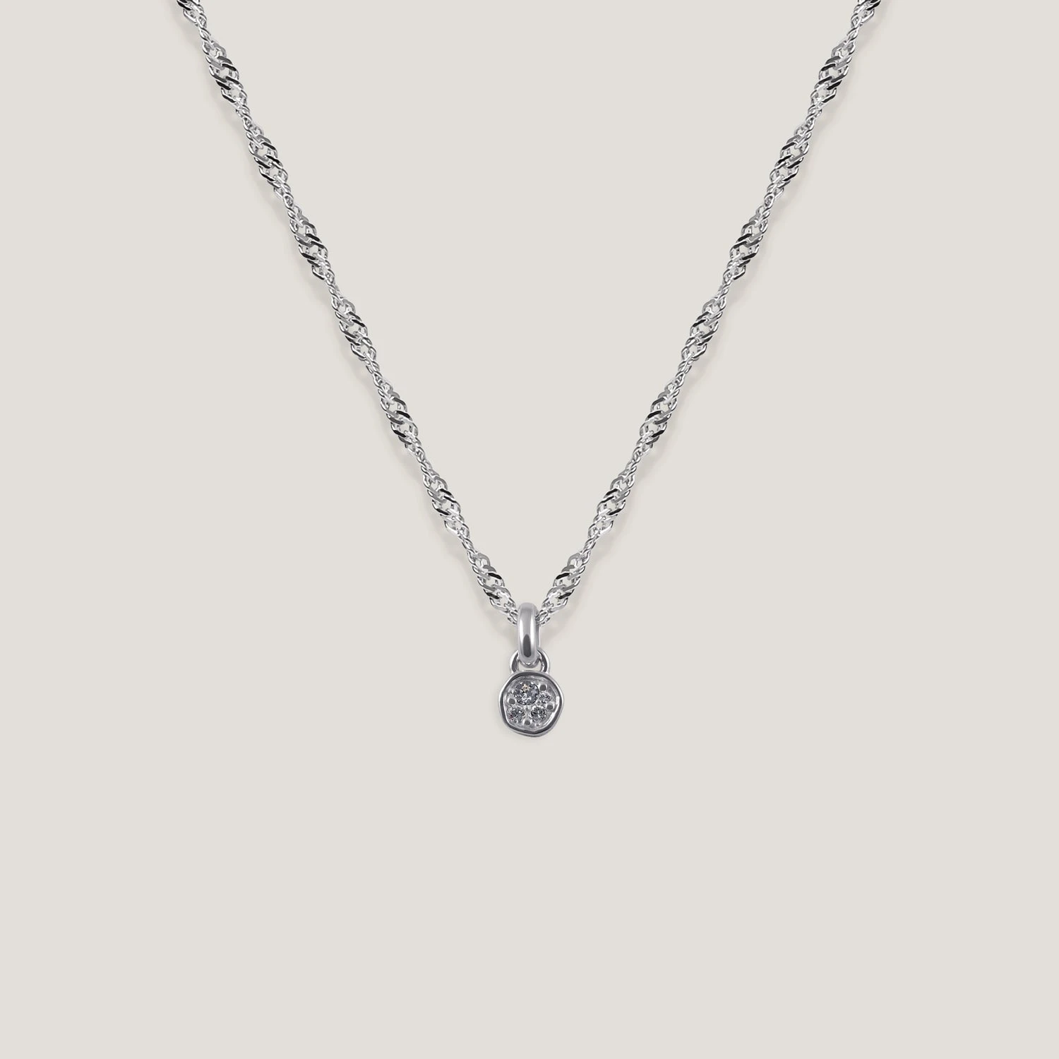 White Crystals Belong Pavé Kette 3 White Crystals Belong Pavé Kette - Image 3