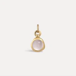 Zodiac Birthstone Pendant - Glossy -STILNEST Jewelry Sales BirthStone Libra Vermeil Front