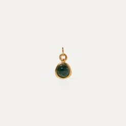 Zodiac Birthstone Pendant 29 Zodiac Birthstone Pendant -STILNEST Jewelry Sales Birthstone Pendant Virgo Moss Agate 24K