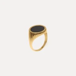 Solar Spritz Cocktail Ring Black