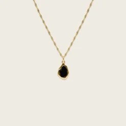 Oyster Necklace Black