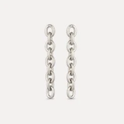 Bold Chain Dangle Earrings -STILNEST Jewelry Sales BoldDanglingEarring925