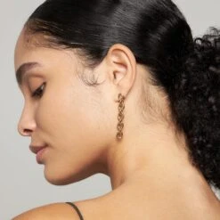 Bold Chain Dangle Earrings -STILNEST Jewelry Sales Bold Chain Earrings 037