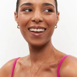 Bombé Bold Hoop Earrings -STILNEST Jewelry Sales BombeBoldHoops 1