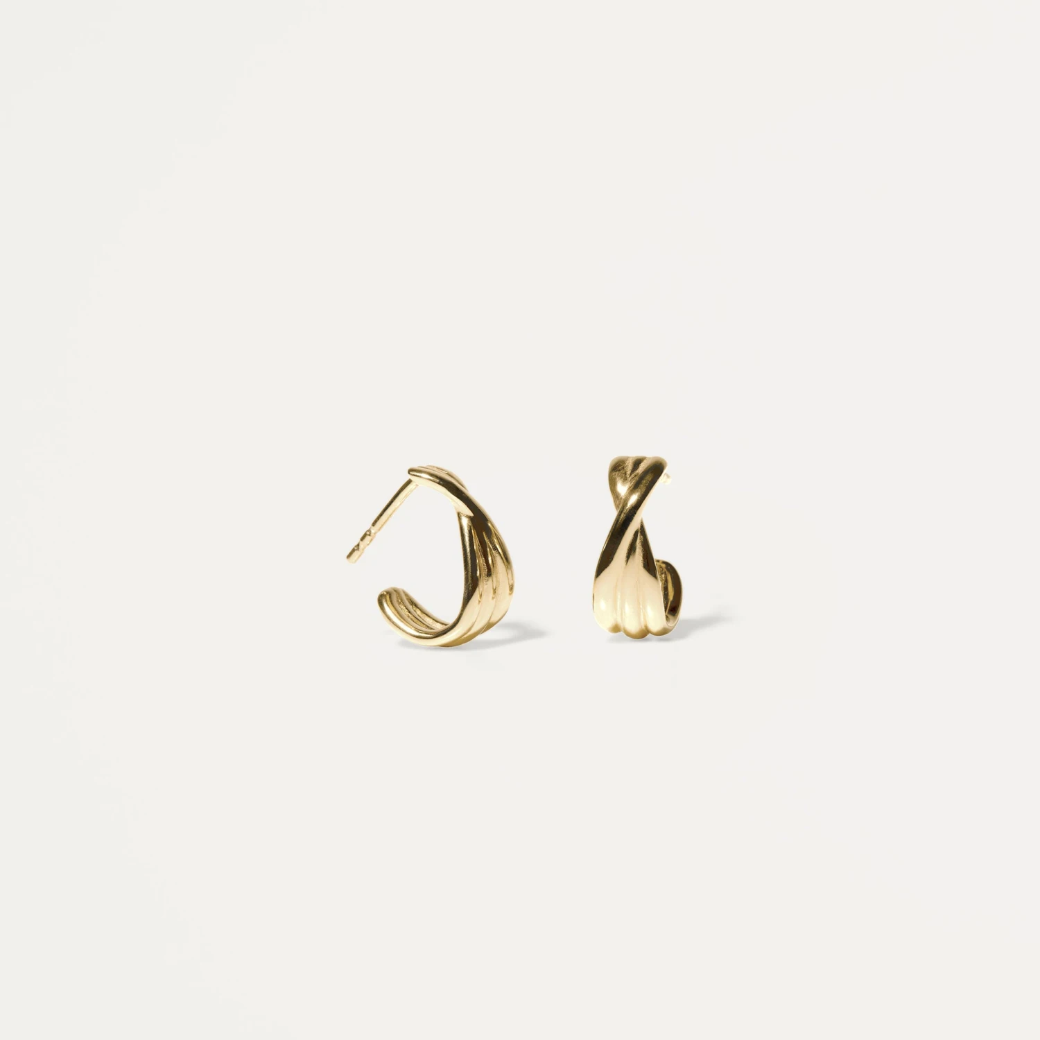 Bonds Path Hoop Earrings | 14k Gold 1 Bonds Path Hoop Earrings | 14k Gold