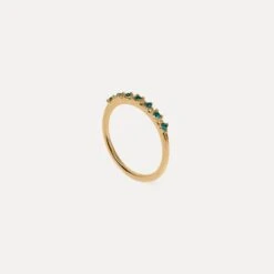 Green Crystals Color Delight Ring