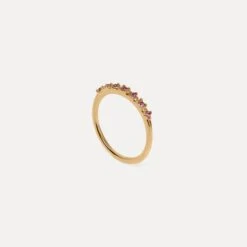 Dark Pink Crystals Color Delight Ring