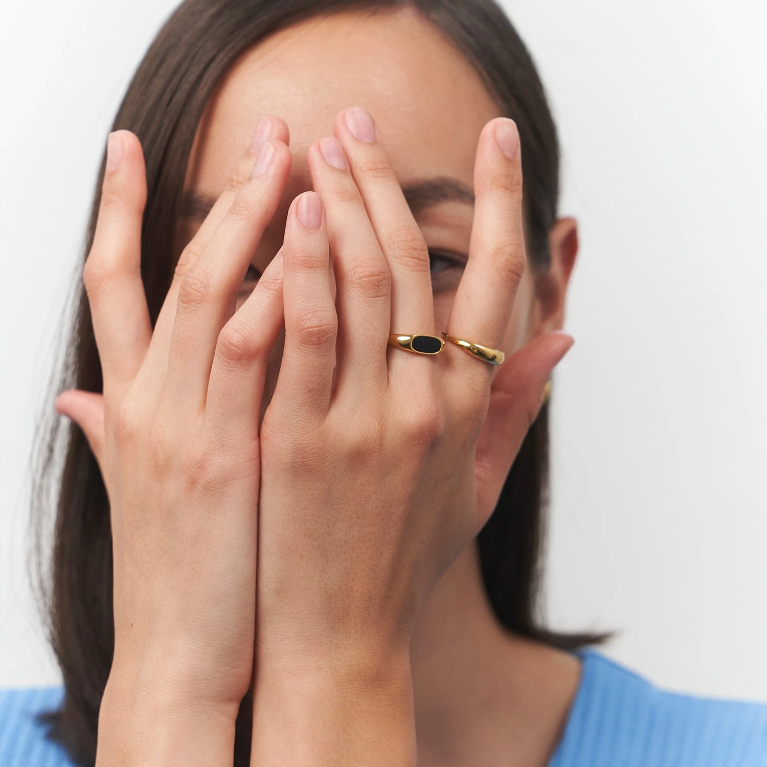 Black Enamel Bombé Bold Ring 4 Black Enamel Bombé Bold Ring - Image 4