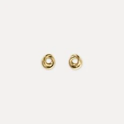 Duo Small Stud Earrings | 14k Gold