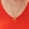Eden Lemon Seal Necklace | 14k Gold
