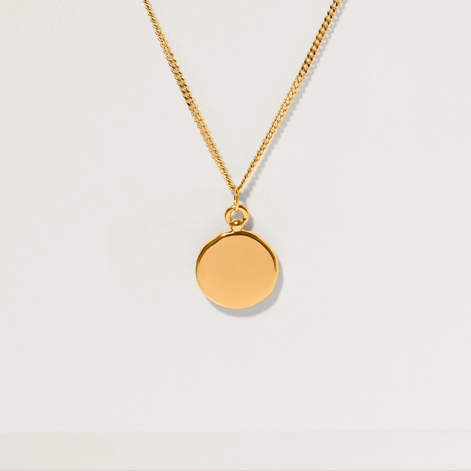 Engravable Fluid Medallion Necklace - Glossy 6 Engravable Fluid Medallion Necklace - Glossy - Image 6