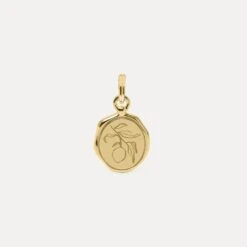 Eden Lemon Seal Pendant | 14k Gold