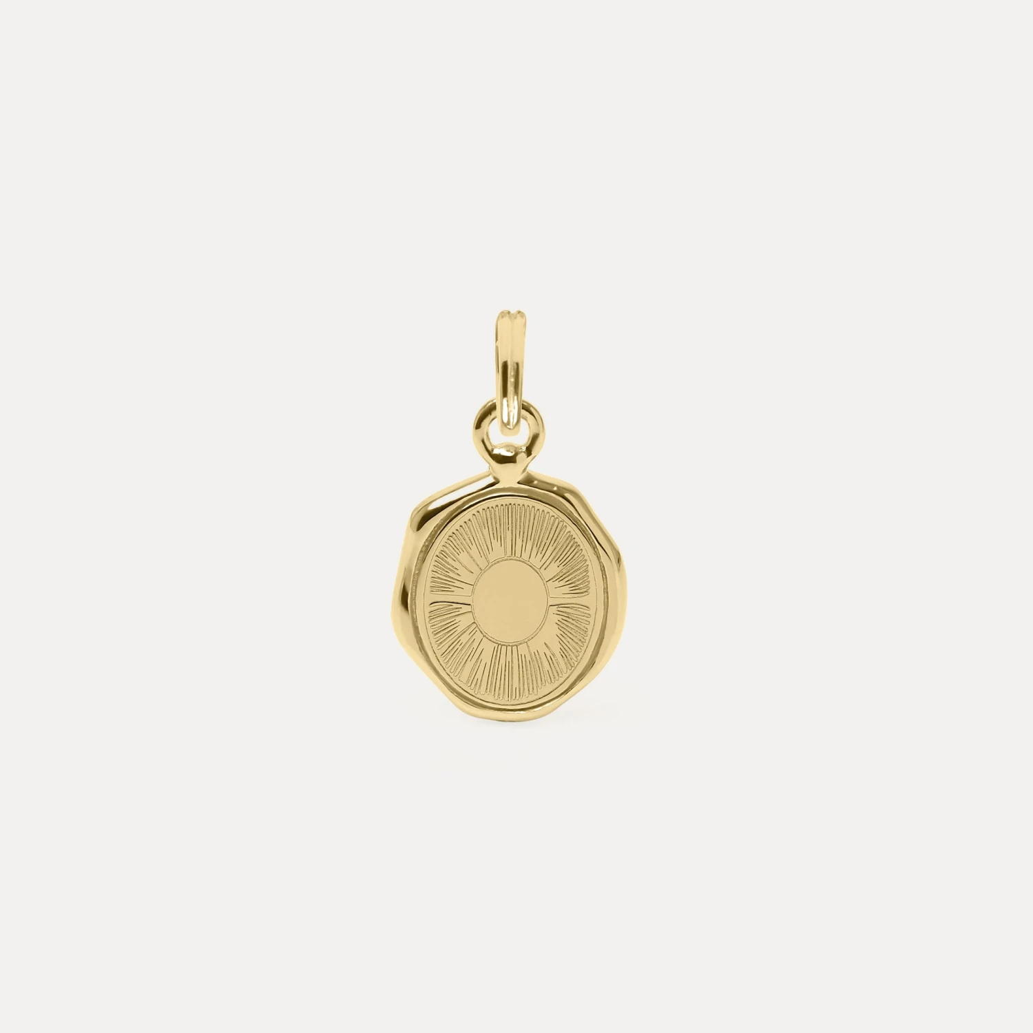 Sun Seal Necklace | 14k Gold 2 Sun Seal Necklace | 14k Gold - Image 2
