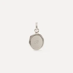 Engravable Seal Pendant -STILNEST Jewelry Sales Engravable Seal Kette silver LETTER 1