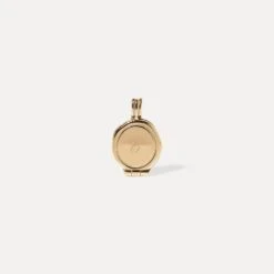 Engravable Seal Medaillon | 14k Gold -STILNEST Jewelry Sales Engravable Seal Locket Pendant 02 14K fccd8cd4 a16b 4e66 920e 966a92ee300d