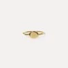 Engravable Fluid Signet Ring | 14k Gold - Glossy