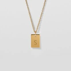 Engravable Folio Tag Necklace