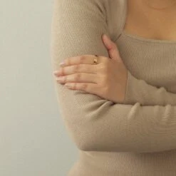 Square Fair Band | 14k Gold -STILNEST Jewelry Sales Fair Trade Ring No.7 02