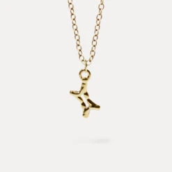 Zodiac Charm Necklace | 14k Gold -STILNEST Jewelry Sales Gemini Charm Anchor 14k