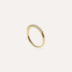 White Sapphire Half Eternity Ring | 14k Gold -STILNEST Jewelry Sales Half Eternity Ring 01 14k NEW 8493cb76 270f 4e8c 9d97 23f7956706f4