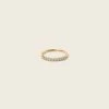 Aquamarine Half Eternity Ring | 14k Gold