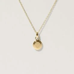 Heart Emblem Necklace | 14k Gold