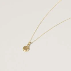 Heart Emblem Necklace | 14k Gold 9 Heart Emblem Necklace | 14k Gold -STILNEST Jewelry Sales Heart Emblem Necklace Anchor 02 14 k