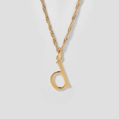 Initial With Singapore Chain -STILNEST Jewelry Sales Initials Necklace D singapore 13 24K 1500x1500 8c7d826e 2810 4e2e b5c0 ca97dec906fd