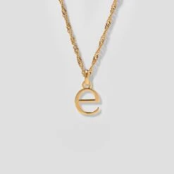 Initial With Singapore Chain -STILNEST Jewelry Sales Initials Necklace E singapore 13 24K 1500x1500 20c62e9c 87a4 49e1 9609 3360b6ce189a
