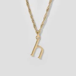 Initial With Singapore Chain | 14k Gold -STILNEST Jewelry Sales Initials Necklace H singapore 13 14K 1500x1500 422429f9 f247 46c4 9d66 d4b73ef729eb