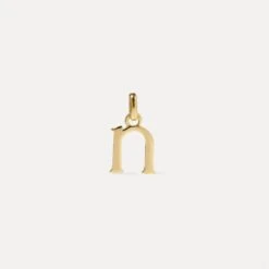 Initial Pendant | 14k Gold 34 Initial Pendant | 14k Gold -STILNEST Jewelry Sales Initials pendant N 14K