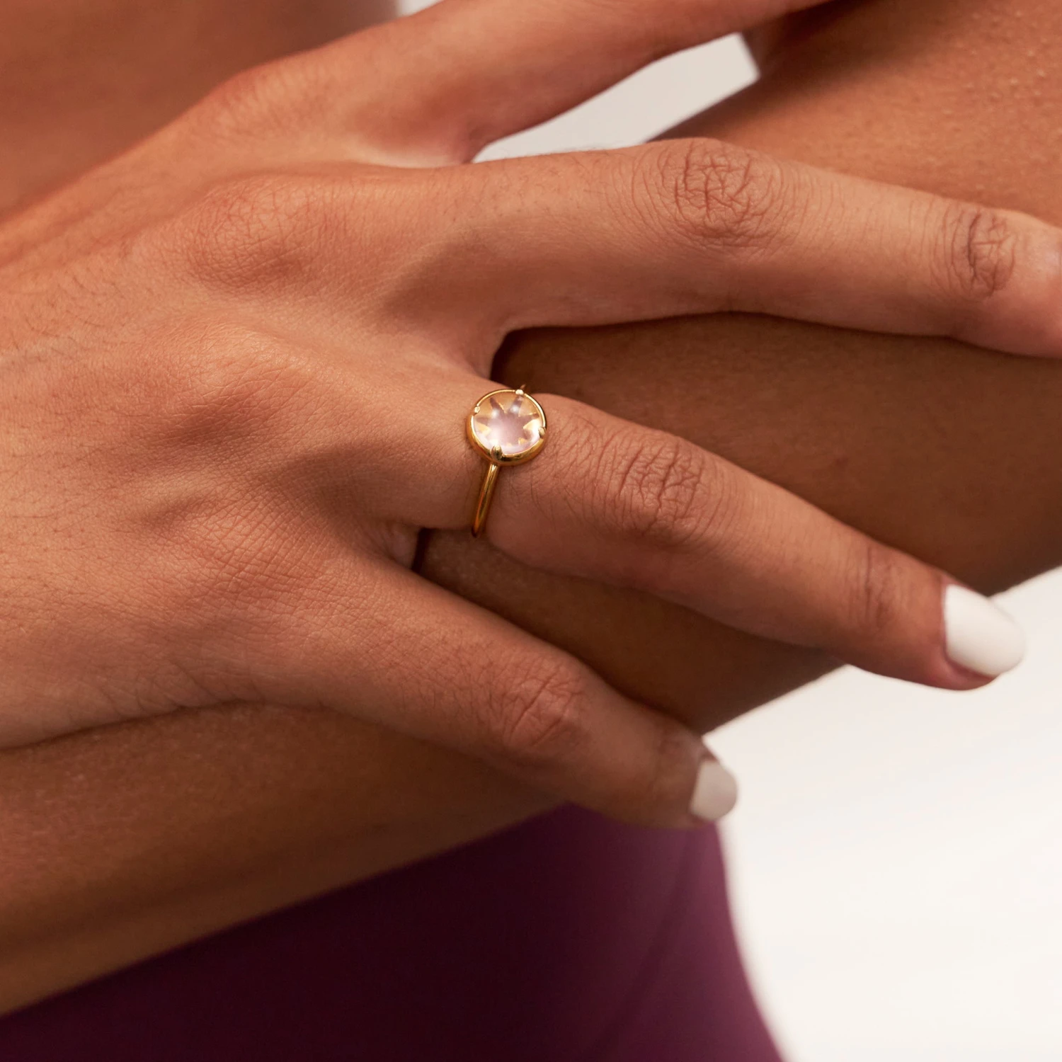 Rose Quartz Instants Of Love Ring 2 Rose Quartz Instants Of Love Ring - Image 2