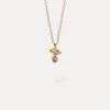 Citrine & Pink Tourmaline Joy Necklace | 14k Gold