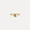 Citrine & Pink Tourmaline Joy Solitaire Ring | 14k Gold
