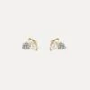 Moonstone & Aquamarine Joy Stud Earrings | 14k Gold