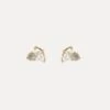 Moonstone & Gray Moonstone Joy Stud Earrings | 14k Gold