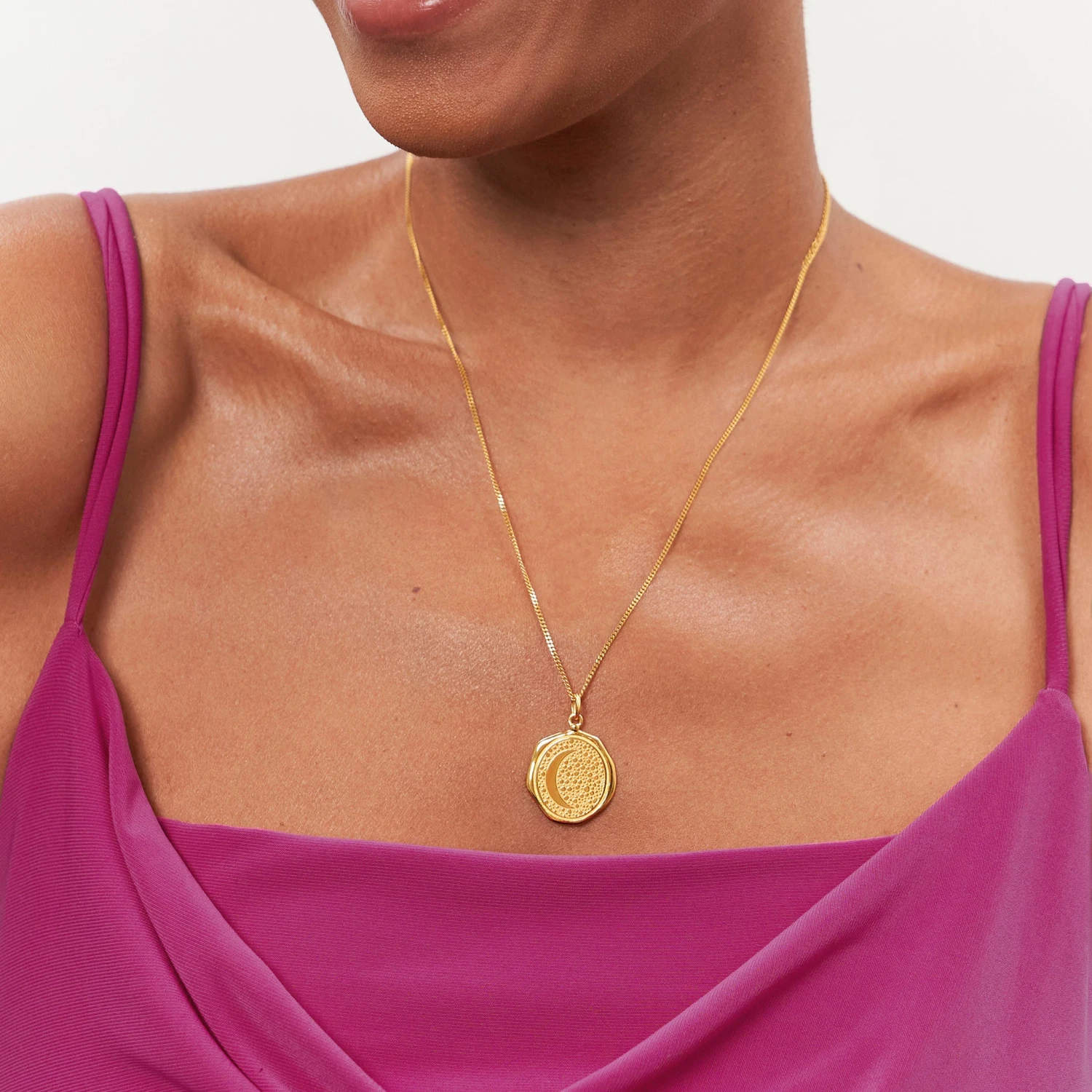 Moon Large Seal Necklace 5 Moon Large Seal Necklace - Image 5