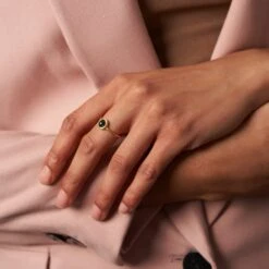 Zodiac Birthstone Ring 24k Gold Vermeil -STILNEST Jewelry Sales Leo Birthstone Ring