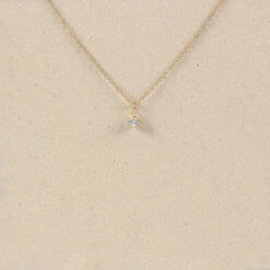 Diamond Lux Necklace | 14k Gold 6 Diamond Lux Necklace | 14k Gold -STILNEST Jewelry Sales Lux Diamond Necklace 01
