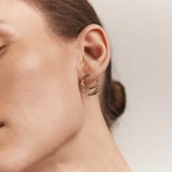 Mater Embrace Hoop Earrings | 14k Gold