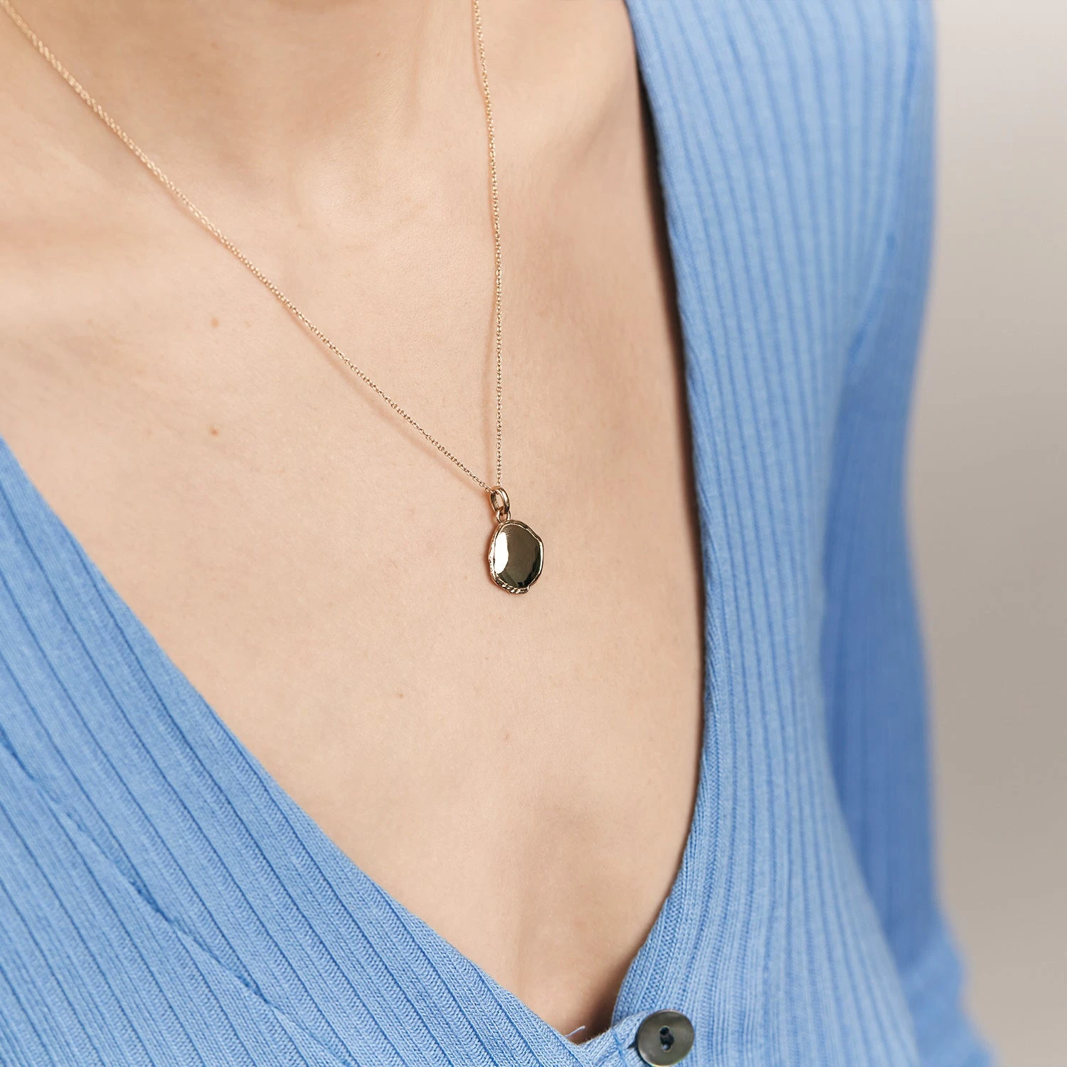 Mater Medallion Necklace | 14k Gold 4 Mater Medallion Necklace | 14k Gold - Image 4